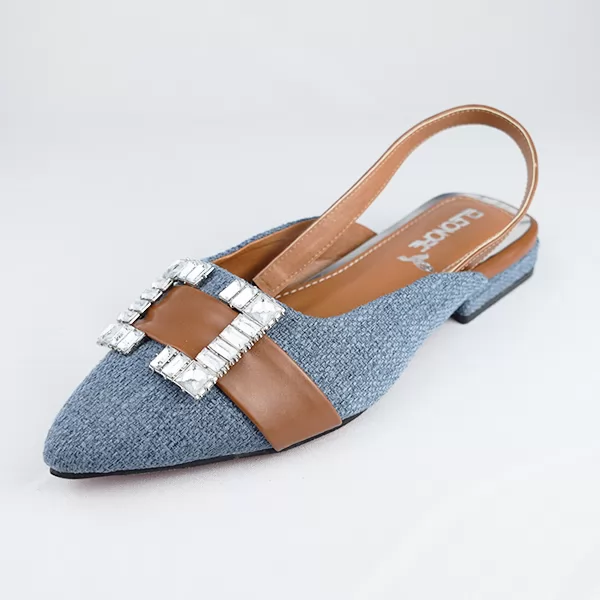 Mule pour femme BS01 BLEU ..................  sandale médicale femme confortable Maroc